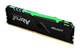 Kingston FURY Beast RGB 8GB 3200MHz DDR4 CL16 Memoria Gaming Kit per Computer Fissi Modulo Singolo KF432C16BBA/8