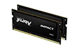 Kingston FURY Impact 16GB (2x8GB) 1866MHz DDR3 CL11 Memoria Laptop Kit da 2 KF318LS11IBK2/16