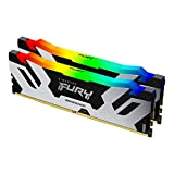 Kingston Fury Renegade DDR5 RGB 32GB 6000MT/s DDR5 CL32 DIMM Memoria Gaming per Computer Fissi Kit da 2 - KF560C32RSAK2-32