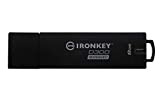 Kingston Technology IronKey D300 unità flash USB 8 GB USB tipo A 3.0 (3.1 Gen 1) Nero