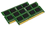 Kingston ValueRAM 1600MHz DDR3 NonECC CL11 SODIMM 16GB Kit*(2x8GB) 1.5V KVR16S11K2/16 Memoria Laptop
