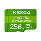 Kioxia 256 GB microSD Exceria High Endurance Flash Memory Card U3 V30 C10 A1 Lettura 100MB/s Scrittura 85MB/s LMHE1G256GG2