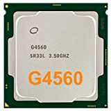 Kipebep Processore CPU G4560 3MB 3.50GHz LGA1151 Core CPU per PC Desktop per Scheda Madre B250 B250C Mining per Pentium