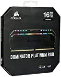 Kit di memoria desktop CORSAIR DOMINATOR PLATINUM RGB 16GB (2x8GB) DDR4 3600 (PC4-28800) C18 1.35V ottimizzaro per AMD, Nero