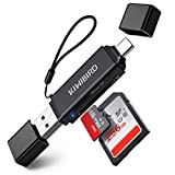 KiWiBiRD Lettore di schede USB C SD, Adattatore MicroSD a Tipo C e USB 3.0 per SDHC SDXC Micro SDHC/SDXC, ...