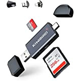 KiWiBiRD USB C USB-A SD Lettore de Schede di Memoria Micro SD, Micro USB Tipo C Adattatore per Schede SDXC ...