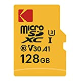 KODAK 128 GB Scheda Micro SD, Scheda di Memoria MicroSDHC Classe 10 UHS-I U3 V30 A1 Ultra Performance, Fino a ...