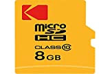 KODAK 8 GB microSDHC Scheda di Memoria Micro SD con Adattatore SD Class 10