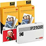 KODAK Mini 2 Stampante foto per cellulare, 6 Cartucce incluse, Istantanee formato 54x86mm, Bluetooth, Wireless, Portatile e compatibile iOS e ...