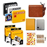 KODAK Mini 3 Stampante portatile per Smartphone +68 fogli & fasci di accessor, Foto istantanee formato quadrato 76x76 mm, Bluetooth ...