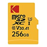 KODAK Scheda di Memoria Micro SD 256 GB, Classe 10 UHS-1 U3 V30 4K, con A1 App Performance, Fino a ...
