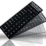 Kokobase® Qwerty - Adesivi per tastiera inglese, autoadesivi