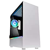 Kolink Bastion - Case RGB Mid-Tower Bianco - per PC Gaming con pannello laterale in vetro temperato