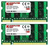 Komputerbay 4GB 2X 2GB DDR2 800MHz PC2-6300 PC2-6400 DDR2 800 (200 PIN) SODIMM Memoria computer portatile