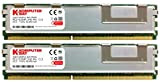 Komputerbay 4GB (2x 2GB) DDR2 PC2-5300F 667MHz CL5 ECC Fully Buffered 2Rx4 FB-DIMM (240 PIN) con dissipatori di calore