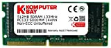 Komputerbay 512MB SDRAM SODIMM (144 Pin) 133Mhz PC133 RAM per Stampanti Brother