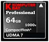 Komputerbay 64GB COMPACT FLASH CARD CF professionale 1000X 150 MB/s di velocità RAW estrema 64GB UDMA 7