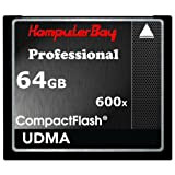 Komputerbay 64GB professionale COMPACT FLASH Scheda di memoria CF 600X 90MB/s UDMA estrema velocità 6 RAW 64GB