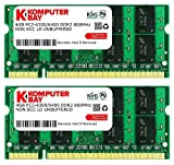 Komputerbay 8GB 2X 4GB DDR2 800MHz PC2-6300 PC2-6400 DDR2 800 (200 PIN) SODIMM Memoria computer portatile