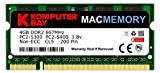Komputerbay MACMEMORY Apple 4GB (bastone singolo 4GB) PC2-5300 667MHz DDR2 SODIMM iMac e Macbook memoria