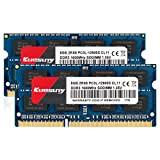 Kuesuny 16GB KIT (2X8GB) DDR3/DDR3L 1600MHz Sodimm Ram PC3/PC3L-12800S PC3/PC3L-12800 1.5V/1.35V CL11 204 Pin 2RX8 Dual Rank Non-ECC Unbuffered Ram ...