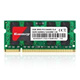 Kuesuny 2GB DDR2 800MHz Sodimm RAM PC2-6400 PC2-6400S 1.8V CL6 200 Pin 2RX8 Dual Rank Non-ECC Unbuffered Notebook Laptop Memory ...