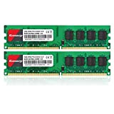 Kuesuny 4GB Kit (2X2GB) DDR2 667MHz Dimm Ram PC2-5300 PC2-5300U 1.8V CL5 240 Pin 2RX8 Dual Rank Non-ECC Unbuffered Desktop ...