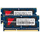 Kuesuny 8GB KIT (2X4GB) DDR3 1333MHz Sodimm Ram PC3-10600 PC3-10600S 1.5V CL9 204 Pin 2RX8 Dual Rank Non-ECC Unbuffered Memory ...