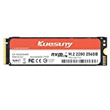 Kuesuny SSD interno NVMe da 256 GB PCIe Gen3 X4 8 Gb/s M.2 2280 3D NAND R/W fino a 2.100/1.800 ...
