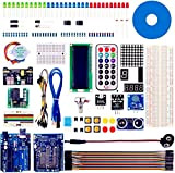 kuman Project Super Starter Kit with Tutorial for R3 Kits, Prototype Expansion Board, Stepper Motor, Breadboard, Accessories for ArduinoIDE K4