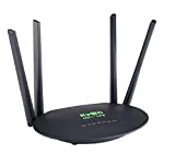 KuWFi Router 4G LTE Wireless, Router 4G LTE Fino a 300Mbps/Wireless Fino a 300Mbps, Porta LAN/WAN, Senza configurazione,4 Antenne Ad ...