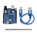 KYYKA Mega R3 Microcontroller Board con cavo USB, compatibile con Arduino IDE (blu)