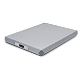 LaCie Mobile Drive, 1 TB, Hard Disk Esterno Portatile, USB-C, Moon Silver, 2 anni Rescue Services (STHG1000400)