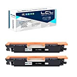 LCL Cartucce di Toner Rigenerate 126A 130A CE310A CF350A (2 Nero) Sostituzione per HP Laserjet Pro CP1020 CP1025 CP1025nw 200 ...