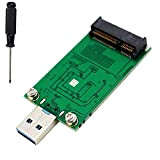 LEAGY - Adattatore mSATA SSD a USB 3.0, Mini SATA, da utilizzare come drive flash portatile / disco rigido esterno, ...