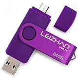 leizhan PenDrive 2.0 64GB Chiavetta USB Memoria Stick OTG(On the Go) 2 in 1(Micro USB & USB 2.0) Flash Drive ...