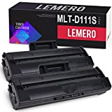 LEMERO 2-Pack MLT-D111S MLTD111S Toner Compatibile per Samsung MLT-D111S MLTD111S Nero per Samsung Xpress SL-M2070FW SL-M2070 SL-M2026W SL-M2026 SL-M2020 SL-2070W ...