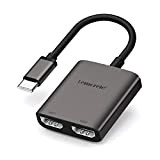 Lemorele Adattatore USB C a 2 HDMI 4K 60Hz, Adattatori HDMI Compatibile con MacBook Pro/Air M 1, iPad Pro/Air M1, ...