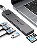 Lemorele Hub USB C Doppio HDMI 4K@60Hz Adattatore MacBook Air/Pro, 7 in 2 Spazio Alluminio USB C Hub con Thunderbolt ...