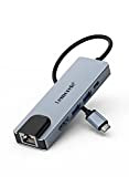 Lemorele Hub USB C Ethernet -6 in 1, Spazio Alluminio Adattatore USB C Hub con HDMI 4K, PD 100 W, ...