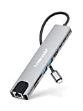 Lemorele Hub USB C Ethernet -9 in 1, Spazio Alluminio Adattatore USB C Hub con HDMI 4K,PD 100 W, 2 ...