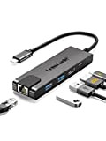 Lemorele Hub USB C Ethernet RJ45 a 1000M - 6 in 1, Spazio Alluminio Adattatore USB C Hub con HDMI ...
