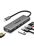 Lemorele Hub USB C HDMI 4K - 6 in 1, Spazio Alluminio Adattatore USB C Hub con 3 USB 3.0, ...