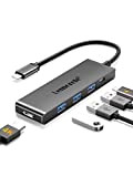Lemorele Hub USB C HDMI 4K - 6 in 1, Spazio Alluminio Adattatore USB C Hub con 3 USB 3.0, ...