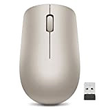 Lenovo 530 – Mouse wireless da 2,4 GHz, ricevitore USB Nano, 1200 DPI, Ambidestro, colore: Mandorla
