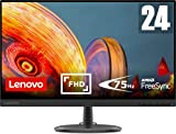 Lenovo C24-25 - Monitor 23,8" FullHD (1920x1080 pixel, 16: 9, 75Hz, 4ms, 1000: 1, porte VGA + HDMI, 3 lati, ...