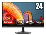Lenovo C24-25 Monitor - Display 24'" FullHD (1920 x 1080, VA, Bordi Ultrasottili, FreeSync, 4ms, 75Hz, Cavo VGA, Input HDMI ...
