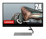 Lenovo Q24i-1L Monitor Gaming FullHD, EyeSafe e Design elegante (1920x1080, IPS, 4ms, 75Hz, HDMI+VGA, FreeSync, Base in Metallo con Speaker ...
