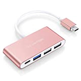 LENTION Hub USB-C 4 in 1 con Type-C, USB 3.0, USB 2.0 per 2016-2022 MacBook Pro 13/14/15/16, Nuovo Mac Air/Surface, ...