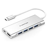 lention USB-C Multiporto Hub 4K HDMI, 4 USB 3.0, Ricarica di Type-C Compatibile con MacBook PRO 2016-2022, Nuovo Mac Air ...
